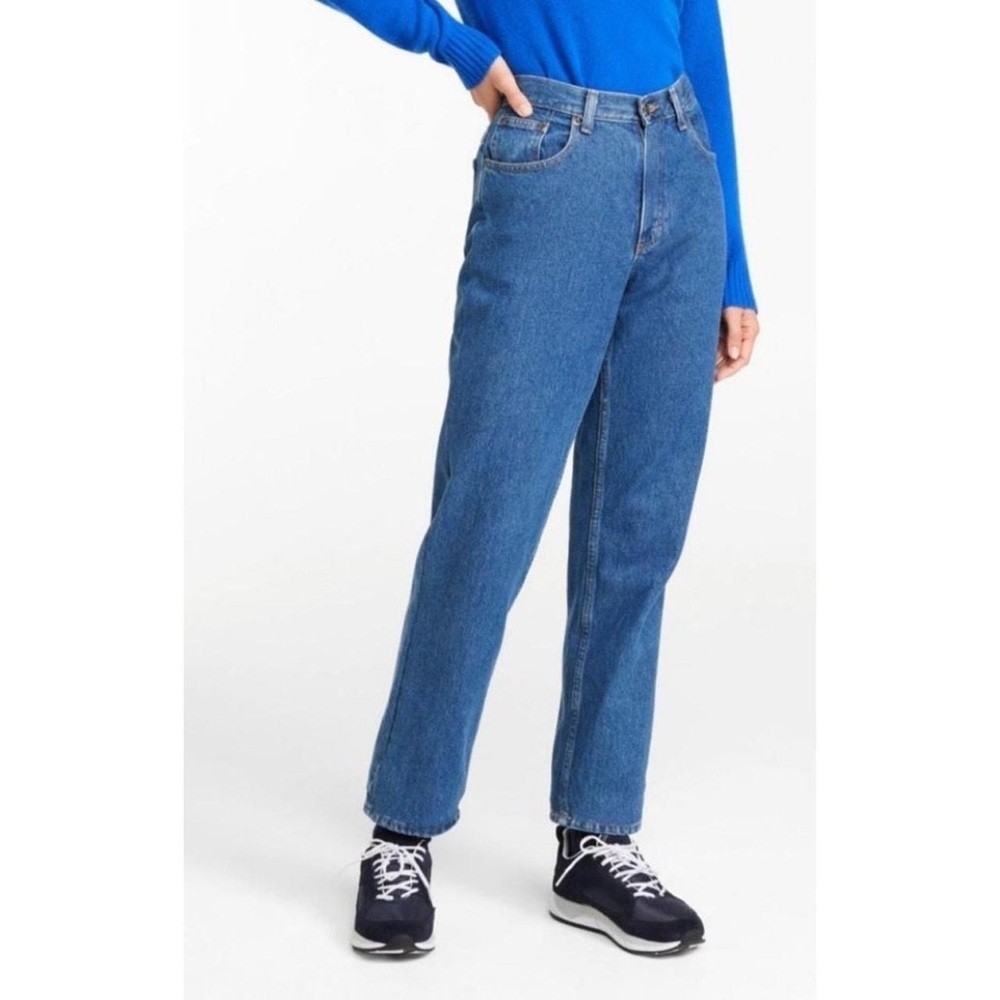 EUC VINTAGE LL BEAN SUPER HIGH RISE MOM JEANS SIZE 14